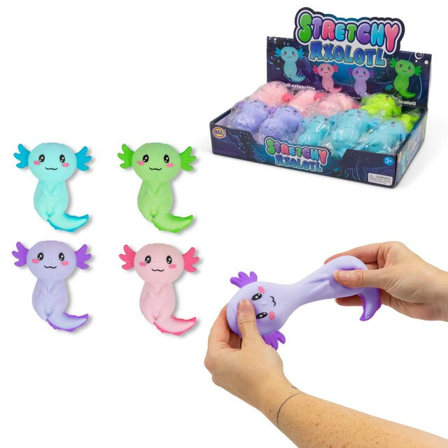 Tobar Stretchy Sand Axolotl multi-color sensory toy 167g, UK version