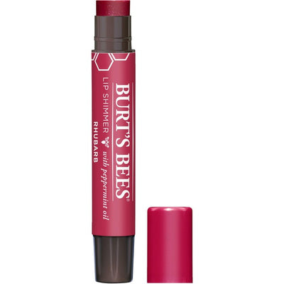 M&S Burt's Bees 100% Natural Origin Moisturising Lip Shimmer, Rhubarb Lip Balm- Buy online at McGrocer