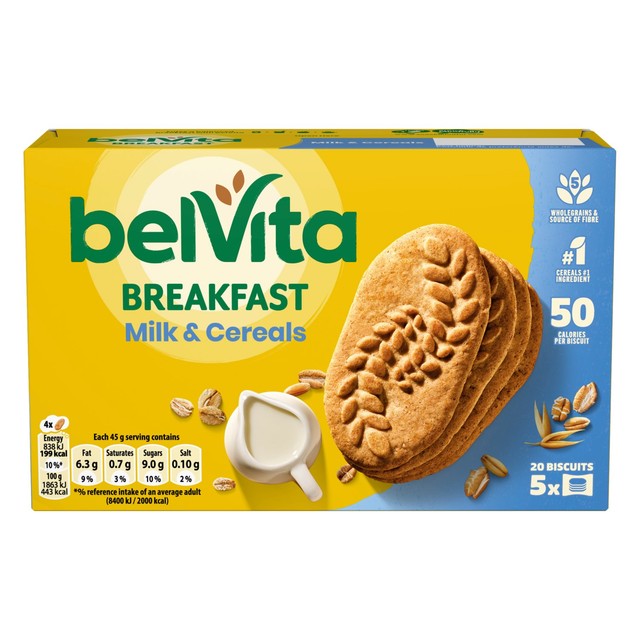 Belvita milk & cereals breakfast biscuits - British product