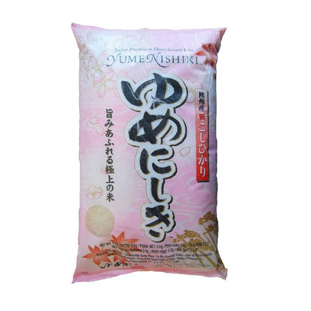 Yumenishiki super premium short grain rice 5kg pack (British brand)