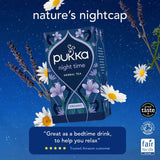 Pukka Herbal Tea Night Time Chamomile 20 Bags, imported from the UK