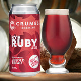Crumbs Brewing Rye Ruby Ale beer 440ml - British product