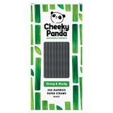 Cheeky Panda bamboo paper straws black 250 pack - British product