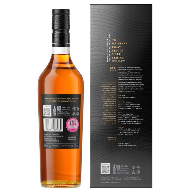 Bowmore 18 Year Old Single Malt Scotch Whisky 70cl - British product