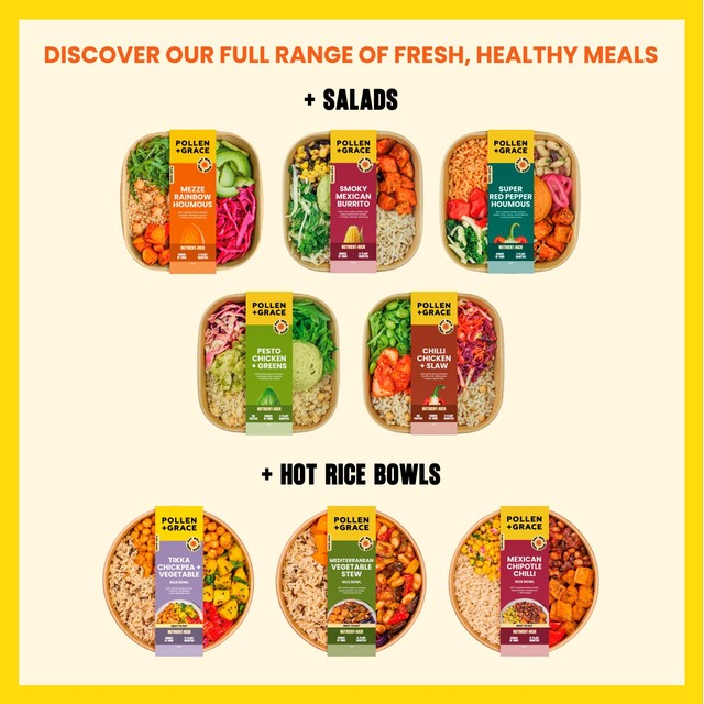 Pollen Grace Mediterranean vegetable olive hot bowl 400g, imported from the UK