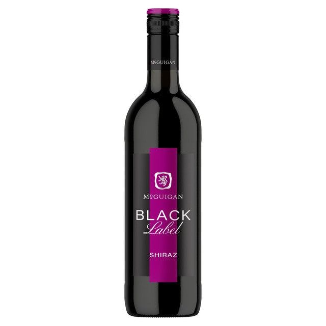 McGuigan Black Label Shiraz wine - British product