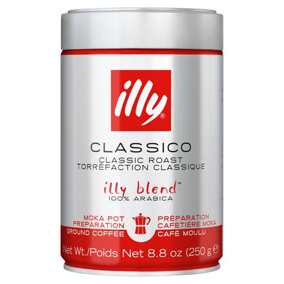 M&S illy Ground Medium Roast Moka Pot Ground Coffee 250g- Buy online at McGrocer
