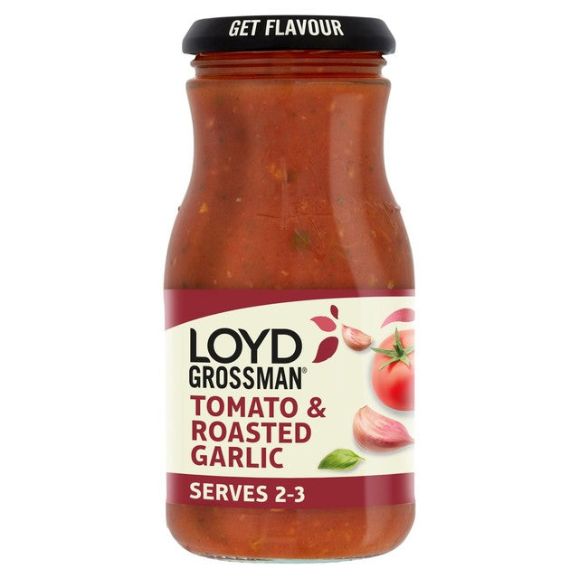 Loyd Grossman Tomato & Roasted Garlic Pasta Sauce 350g, UK version