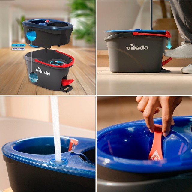 Vileda H2PrO spin mop and bucket system, UK version