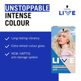 Schwarzkopf LIVE Frosty Blonde permanent hair dye (British brand)