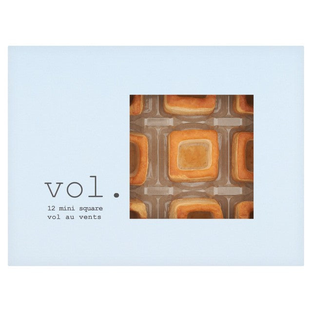 Vol Mini Square Vol Au Vent Cases 12 Pack (British brand)