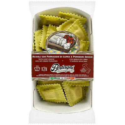 M&S Bertagni Goat Cheese and Sundried Tomato Ravioli Fresh Pasta 250g- Buy online at McGrocer