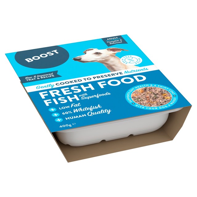 Boost Pet Fish Supper dog food 400g - British product