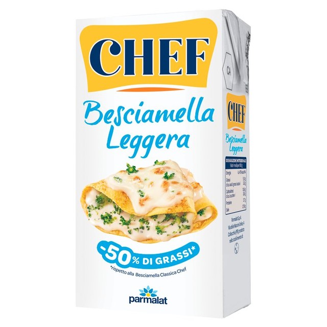 Chef Parmalat light bechamel sauce 500ml - British product