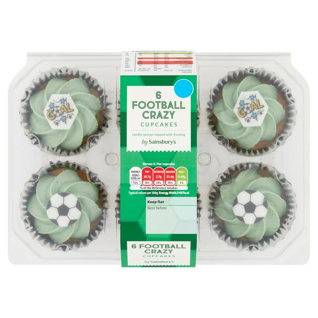 Football Cupcakes X6