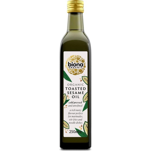 Biona organic toasted sesame seed oil 250ml (British brand)