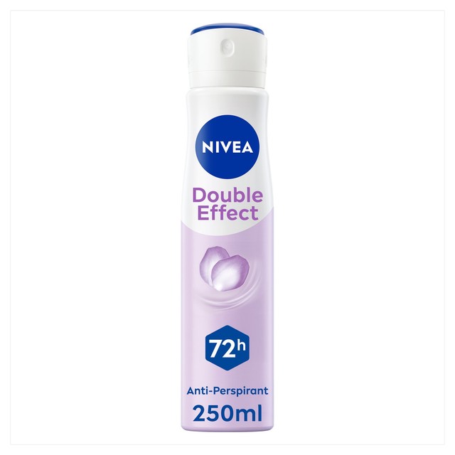 Nivea Double Effect anti-perspirant deodorant spray 250ml, imported from the UK