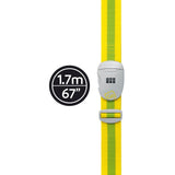 Go Travel yellow and green combi luggage strap, UK version