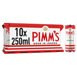 Pimm's No1 Cup & Lemonade premix cocktail 10 x 250ml, imported from the UK