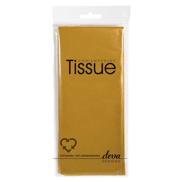 Deva Designs gold tissue paper 4-sheet pack, UK version
