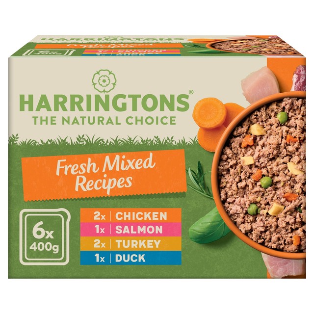 Harringtons mixed flavours wet dog food 6 x 400g, UK version