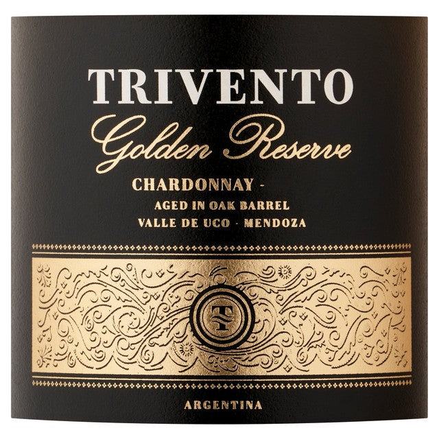 Trivento Golden Reserve Chardonnay white wine (British brand)