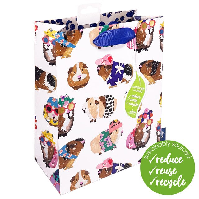 Deva Designs Guinea Pigs medium gift bag, UK version