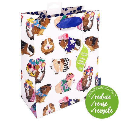 M&S Deva Designs Guinea Pigs Medium Gift Bag- Buy online at McGrocer
