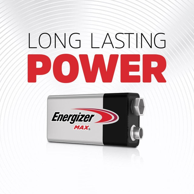 Energizer Max 9V alkaline batteries 2-pack - British product