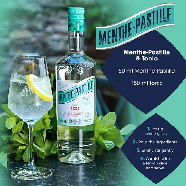 Giffard Menthe Pastille mint liqueur 70cl - British product