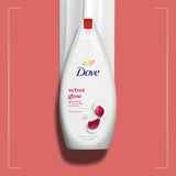 Dove Velvet Glow body wash 450ml - British product