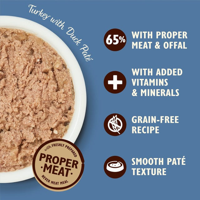 Lily's Kitchen Turkey Duck pate tray, imported from the UK