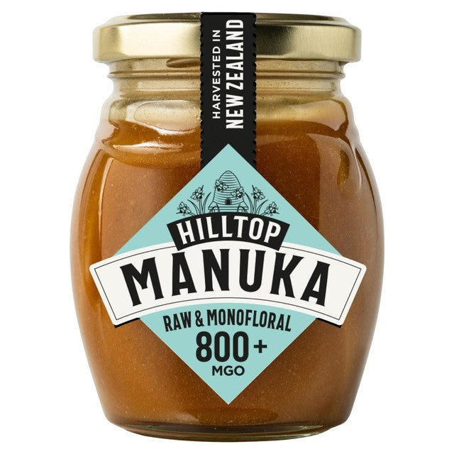 Hilltop Honey Manuka MGO800+ honey 225g, UK version