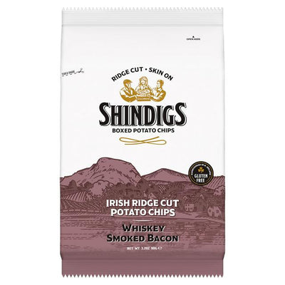 Sainsburys Shindigs Irish Ridge Cut Potato Chips Whiskey Smoked Bacon 90g- Buy online at McGrocer