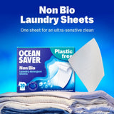 OceanSaver non-bio laundry detergent sheets 60 pack, imported from the UK