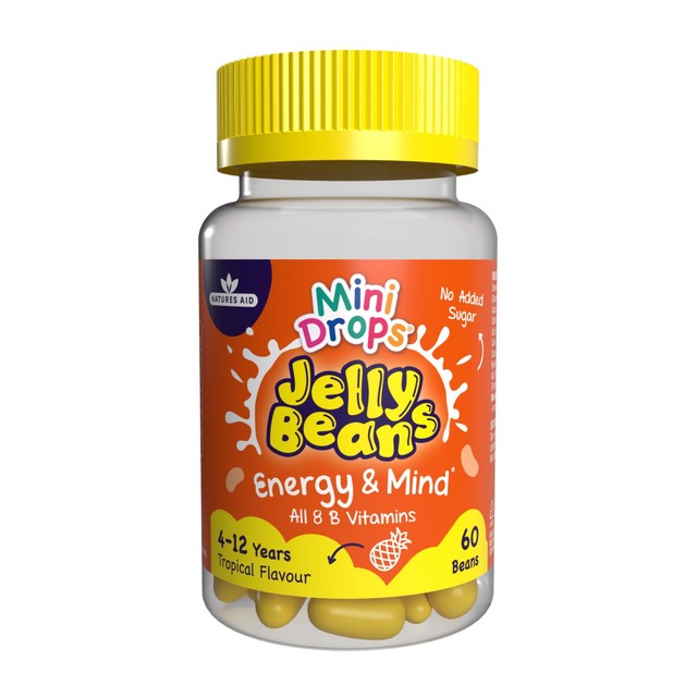 Natures Aid Energy & Mind Vitamin Jelly Beans, imported from the UK