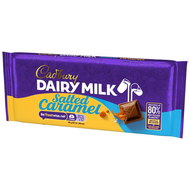 Cadbury Dairy Milk Salted Caramel chocolate bar 120g - British product