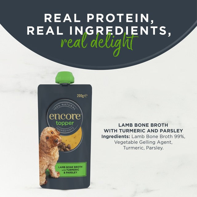 Encore lamb bone broth with turmeric and parsley 200ml - British product