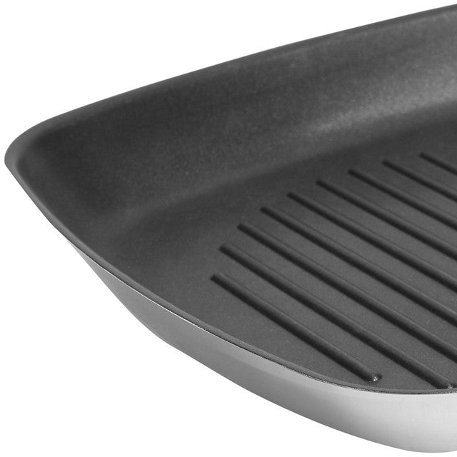 M&S large stainless steel non-stick grill pan, imported from the UK