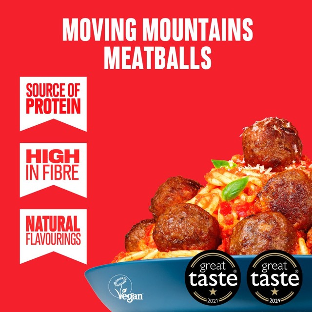 Moving Mountains Plant-Based Meatballs 300g, imported from the UK