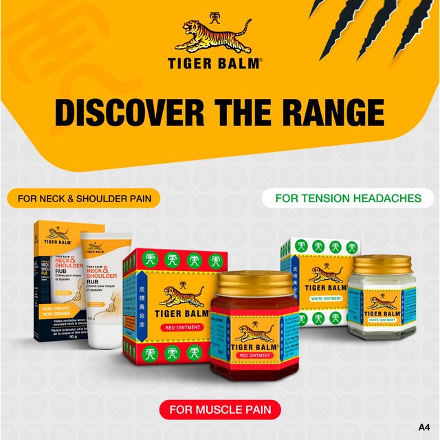 Tiger Balm neck and shoulder rub 50g (British brand)
