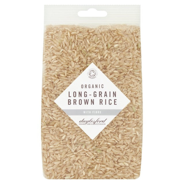 Daylesford Organic long grain brown rice 500g - British product