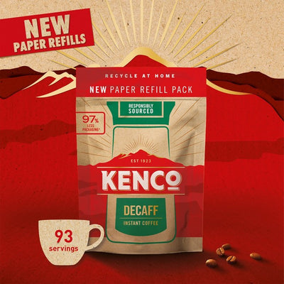 Tesco Kenco Decaff Instant Coffee Paper Refill 150g- Buy online at McGrocer