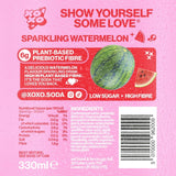 XOXO Sparkling Watermelon soda 4 x 330ml (British brand)