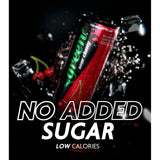 GREEN COLA Sour Cherry sugar-free cola 4 x 330ml cans, UK version