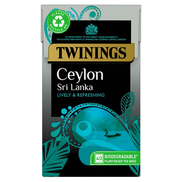 Twinings Ceylon Tea 40 Teabags (British brand)