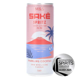 M&S Lychee Sake Spritz 250ml, imported from the UK