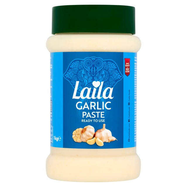 Laila garlic paste 1kg, UK version