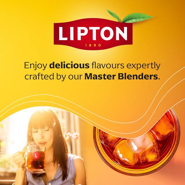 Lipton Peach Paradise fruit tea bags, UK version