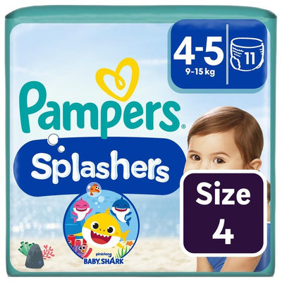 Pampers Splashers Disponibles Badebleier Størrelse 4-5 (9-15kg)
